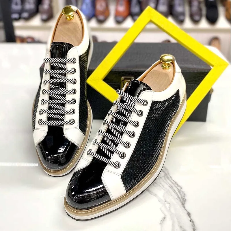 Mens Black Patent Leather Shoes