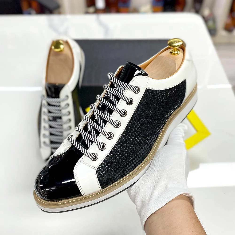 Mens Black Patent Leather Shoes
