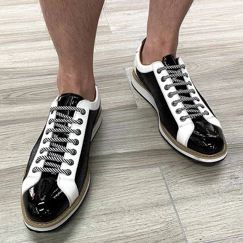 Mens Black Patent Leather Shoes
