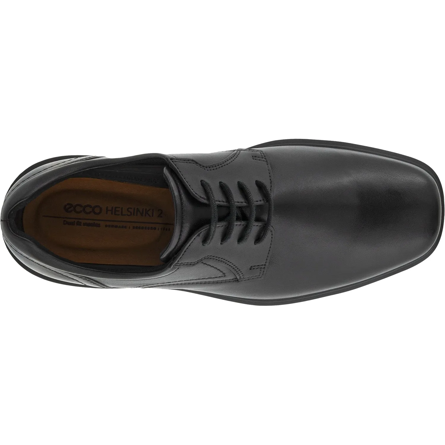 Men's Ecco Helsinki 2.0 Plain Toe Tie Black Leather