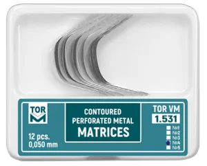 Metal Contoured Perforated Matrices Large with Ledge (Shape 4) 12pcs