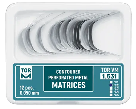 Metal Contoured Perforated Matrices Small (Shape 2) 12pcs