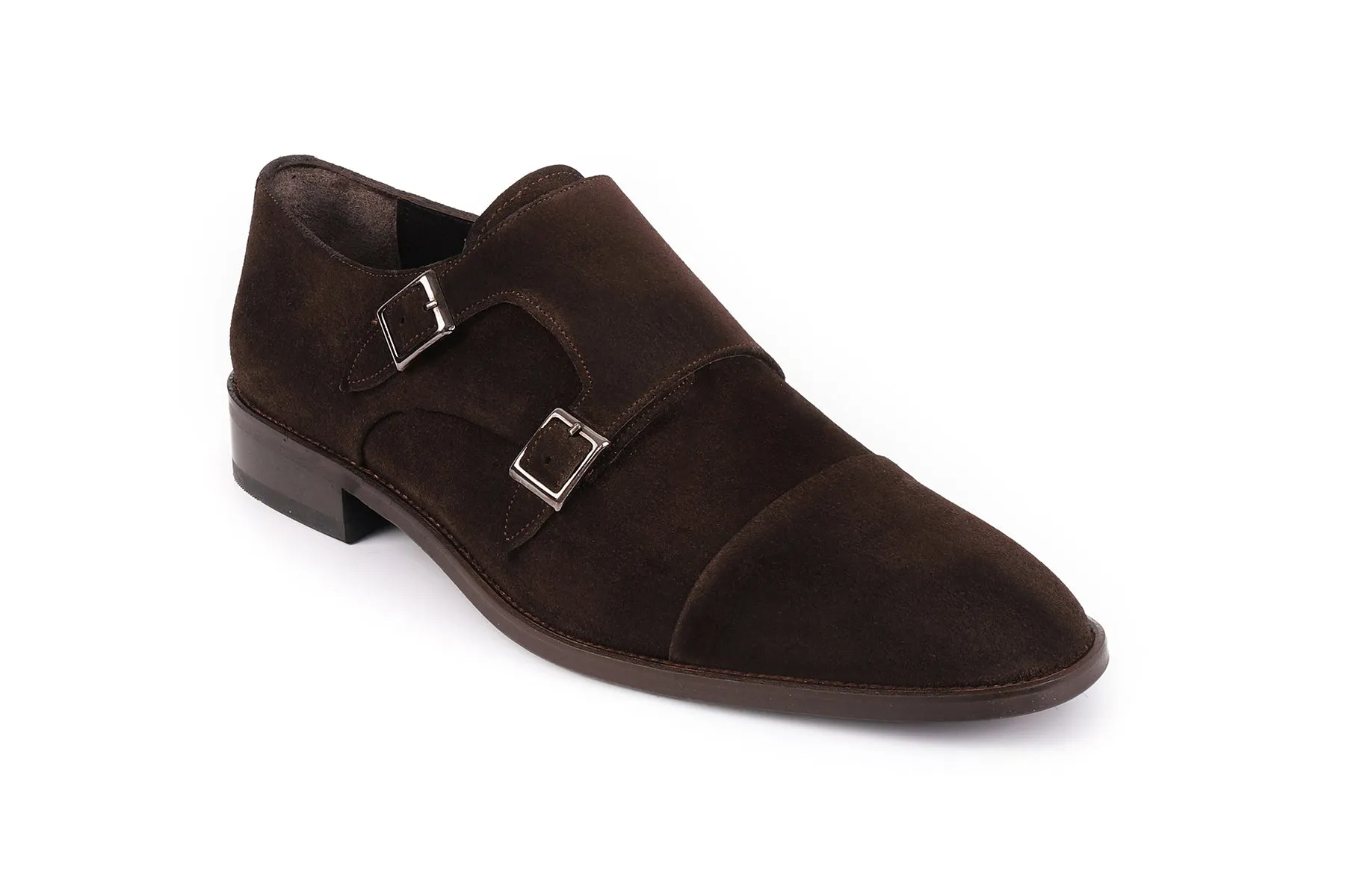 Mico Cap Toe Suede Double Monk