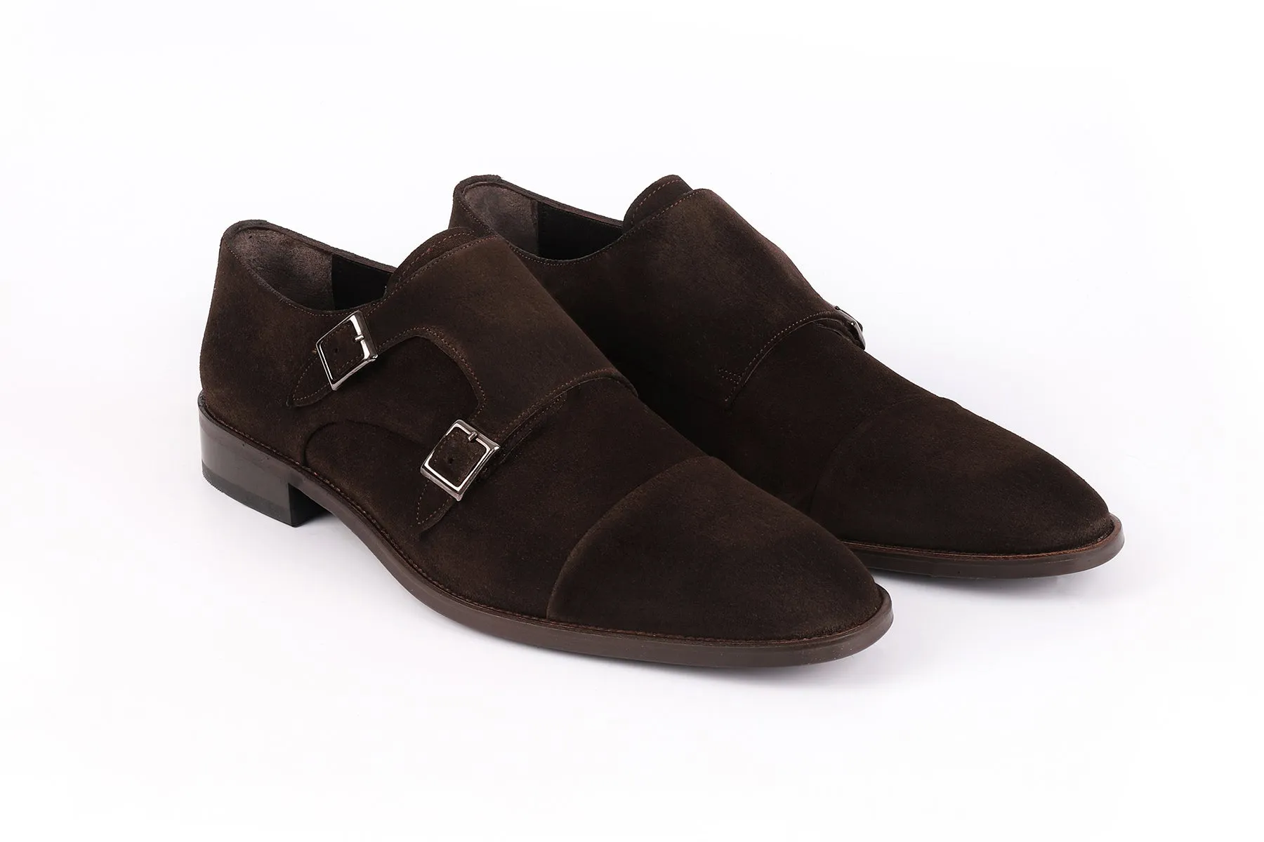 Mico Cap Toe Suede Double Monk