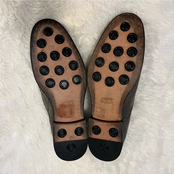 Mikekonos Made In Italy Wingtip Oxford Lace Up Shoe With Dainite Soles