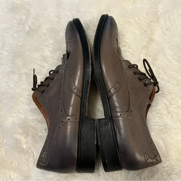 Mikekonos Made In Italy Wingtip Oxford Lace Up Shoe With Dainite Soles