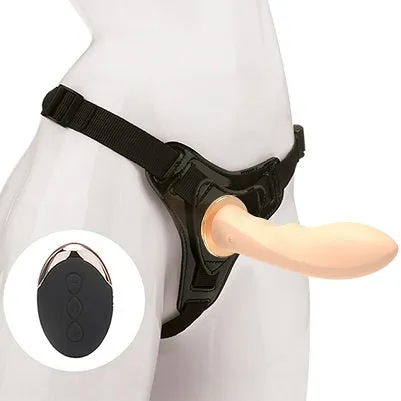 MK6801 WIRELESS REMOTE CONTROL 5.5" SILICONE DILDO STRAP ON HARNESS