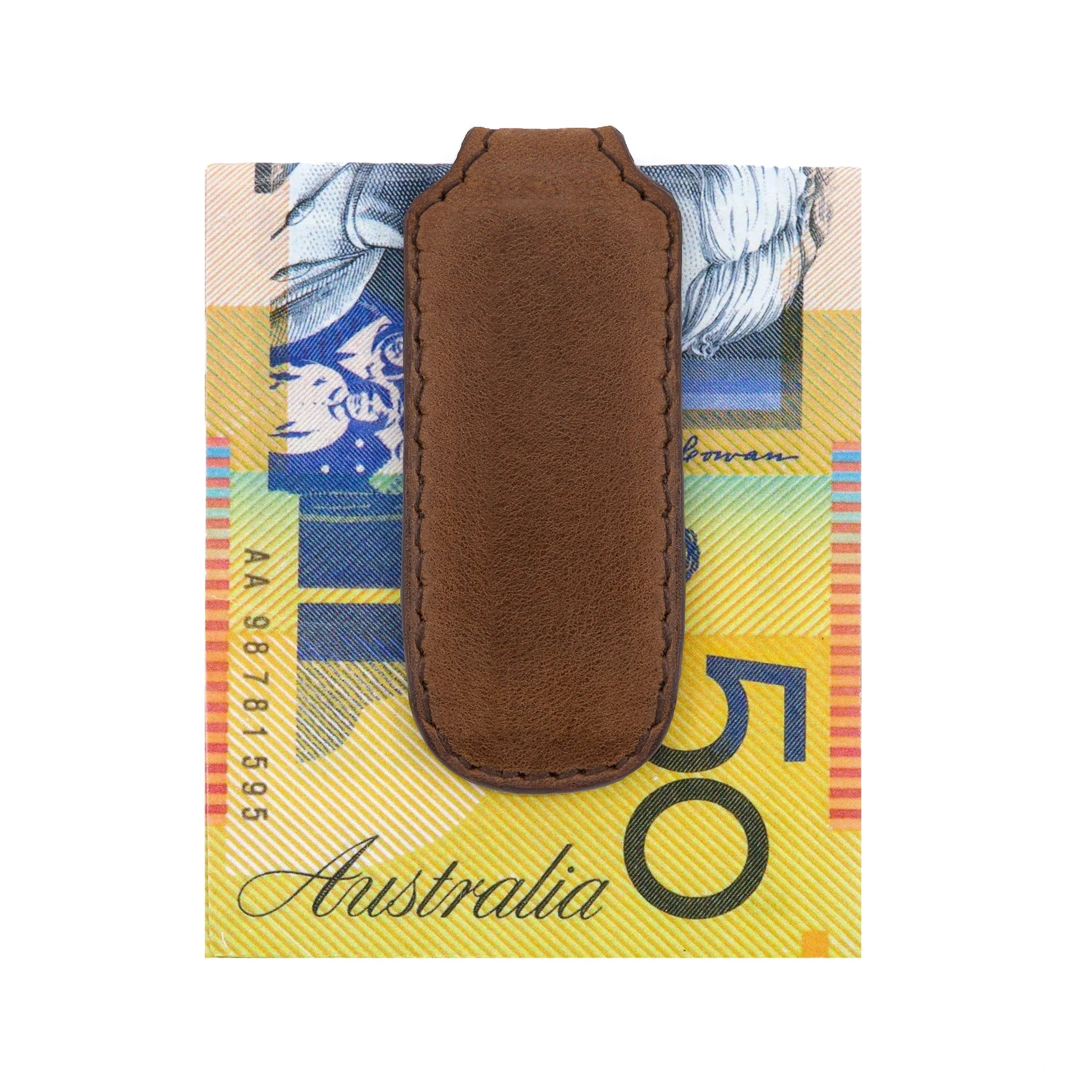 Money Clip EAZ Brown