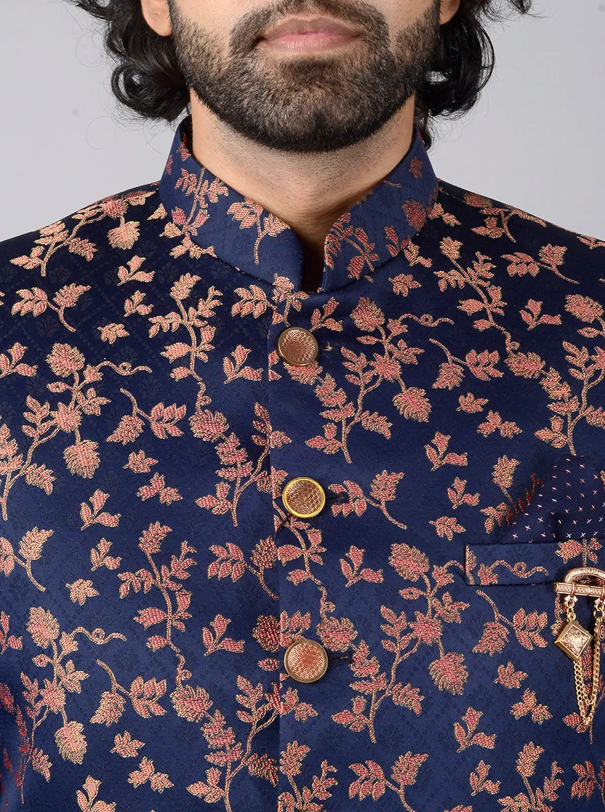 Navy Blue Jodhpuri Suit | JadeBlue