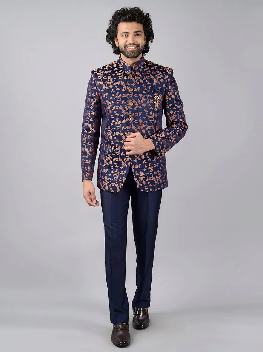 Navy Blue Jodhpuri Suit | JadeBlue