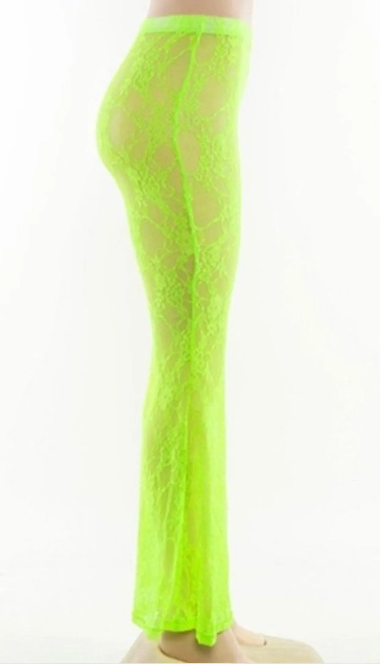 Neon Lights out Lace Bell Bottoms