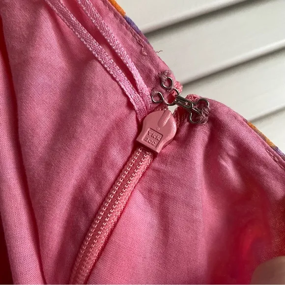 NEW Barbie LIKELY Kenzie Pink Mini Skirt Pink Orange Purple Neon Floral ruffle 8