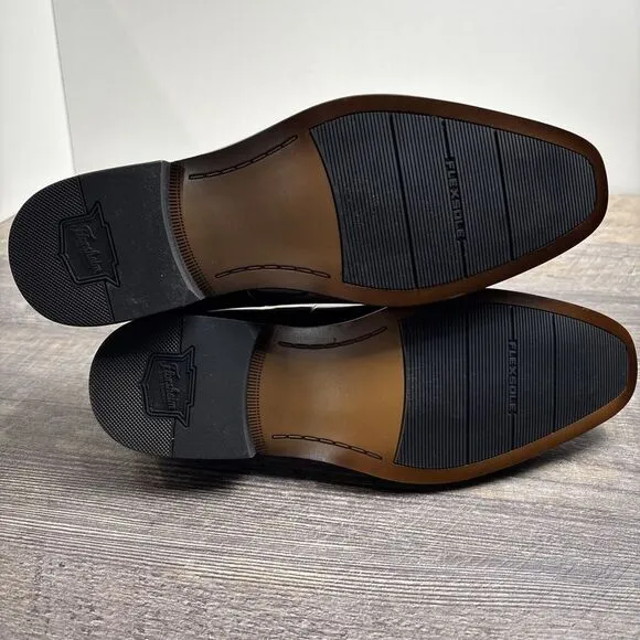 NEW Florsheim‎ Postino Black Patent Leather Plain Toe Slip On Men's Size 7 EEE