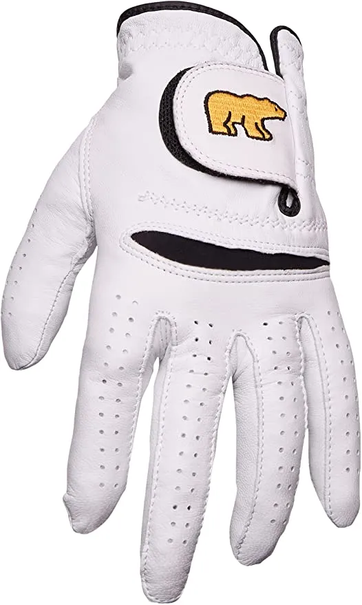 New Jack Nicklaus mens Golden Bear Leather Golf Glove Glove Liners, Right, Large