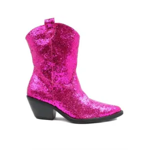 NEW OLD CUTLER women's west 1 glitter boots in fuchsia