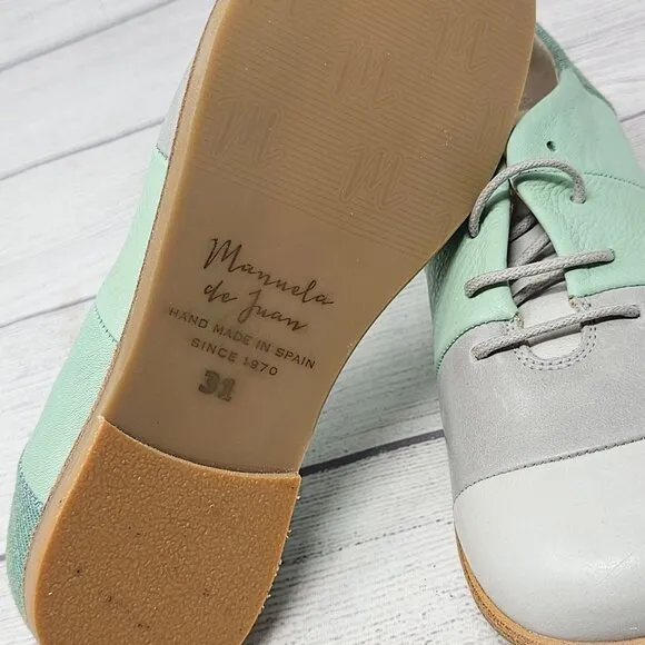 New without Box Mannela de Juan Kids Oxford Shoes Size US 13/EU 31