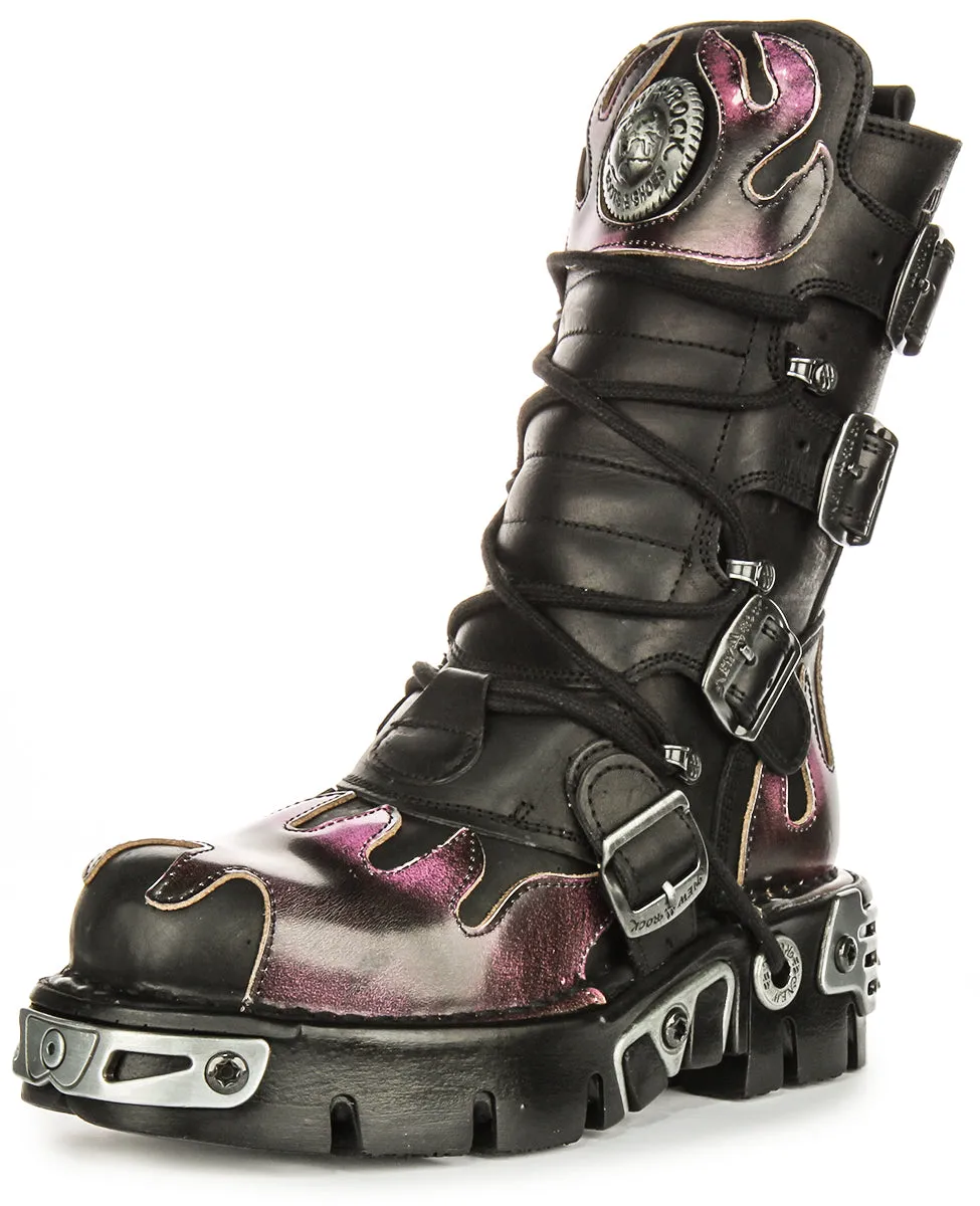 Newrock 591 Reactor In Black Purple Flame