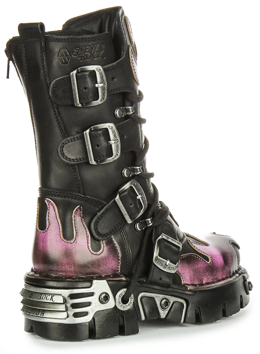 Newrock 591 Reactor In Black Purple Flame