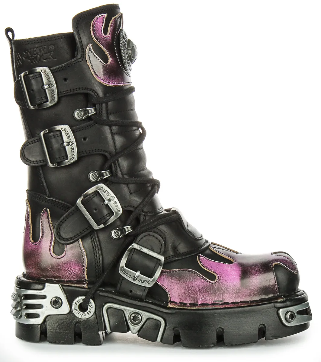 Newrock 591 Reactor In Black Purple Flame