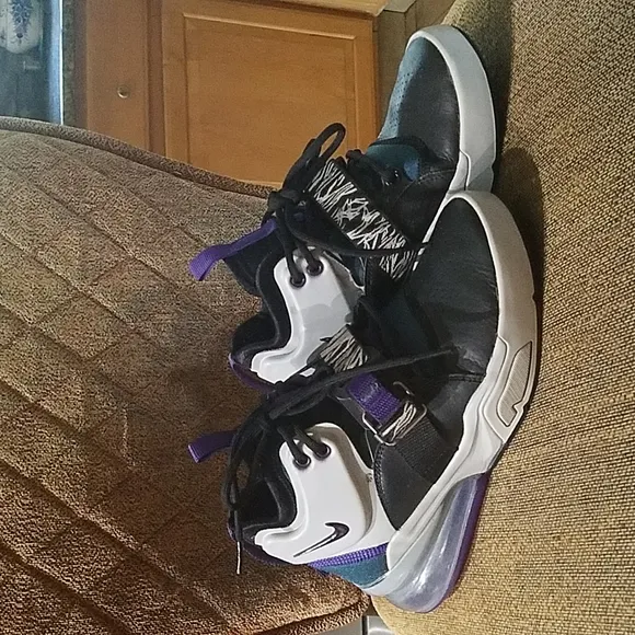 Nike Air Force 270 GS Light Zen Grey Lace Up Sneakers Shoes Multicolor