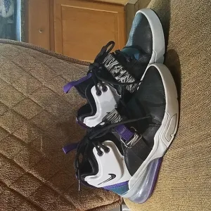 Nike Air Force 270 GS Light Zen Grey Lace Up Sneakers Shoes Multicolor