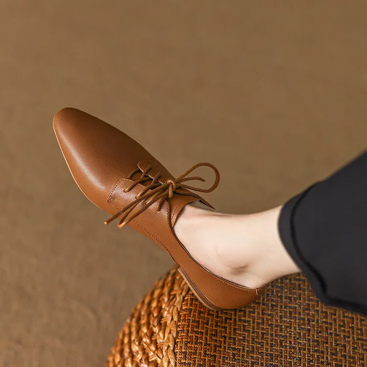 Off-White Brown Black Lace-up Derby Shoes #001069
