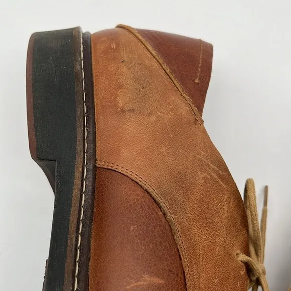 Olukai Walino Brown Leather Oxford Lace Up Shoes Men Size 11 BLEMISH