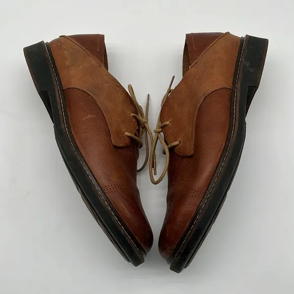 Olukai Walino Brown Leather Oxford Lace Up Shoes Men Size 11 BLEMISH