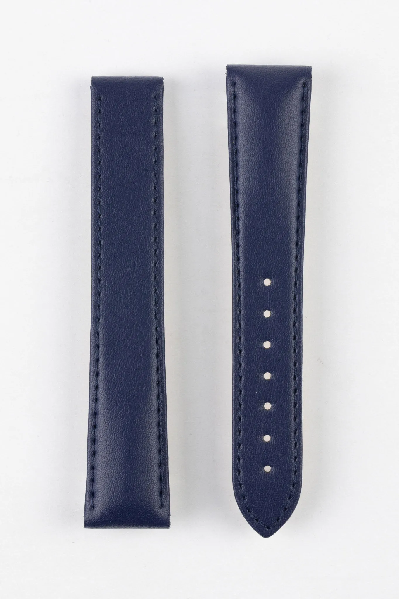 OMEGA Z017134 Vegan Faux-Leather Deployment Watch Strap in BLUE