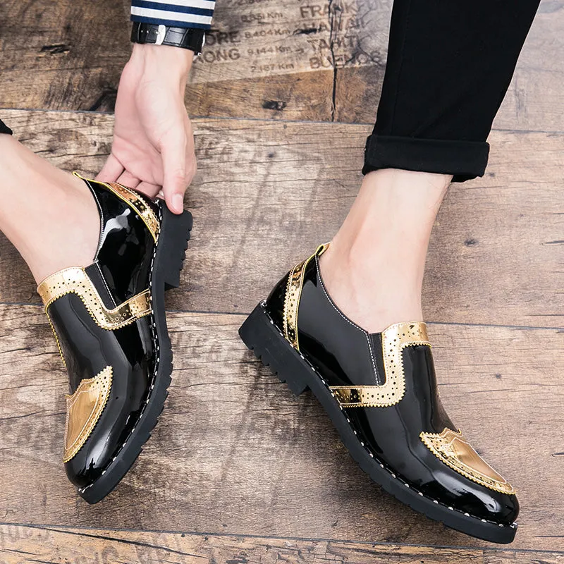 Oxford Dress Shoes Elevator Formal Club Party Shoes