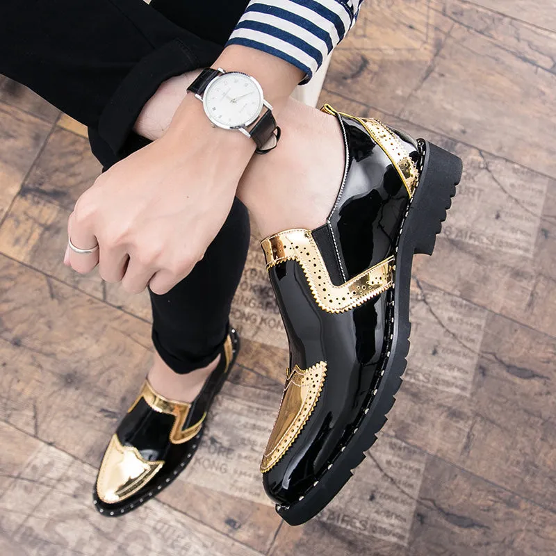 Oxford Dress Shoes Elevator Formal Club Party Shoes