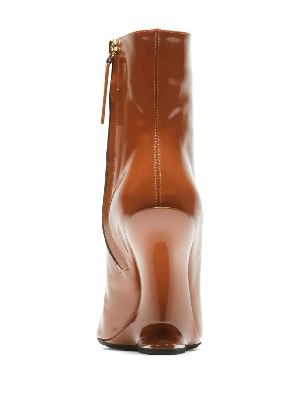 patent-finish leather ankle boots