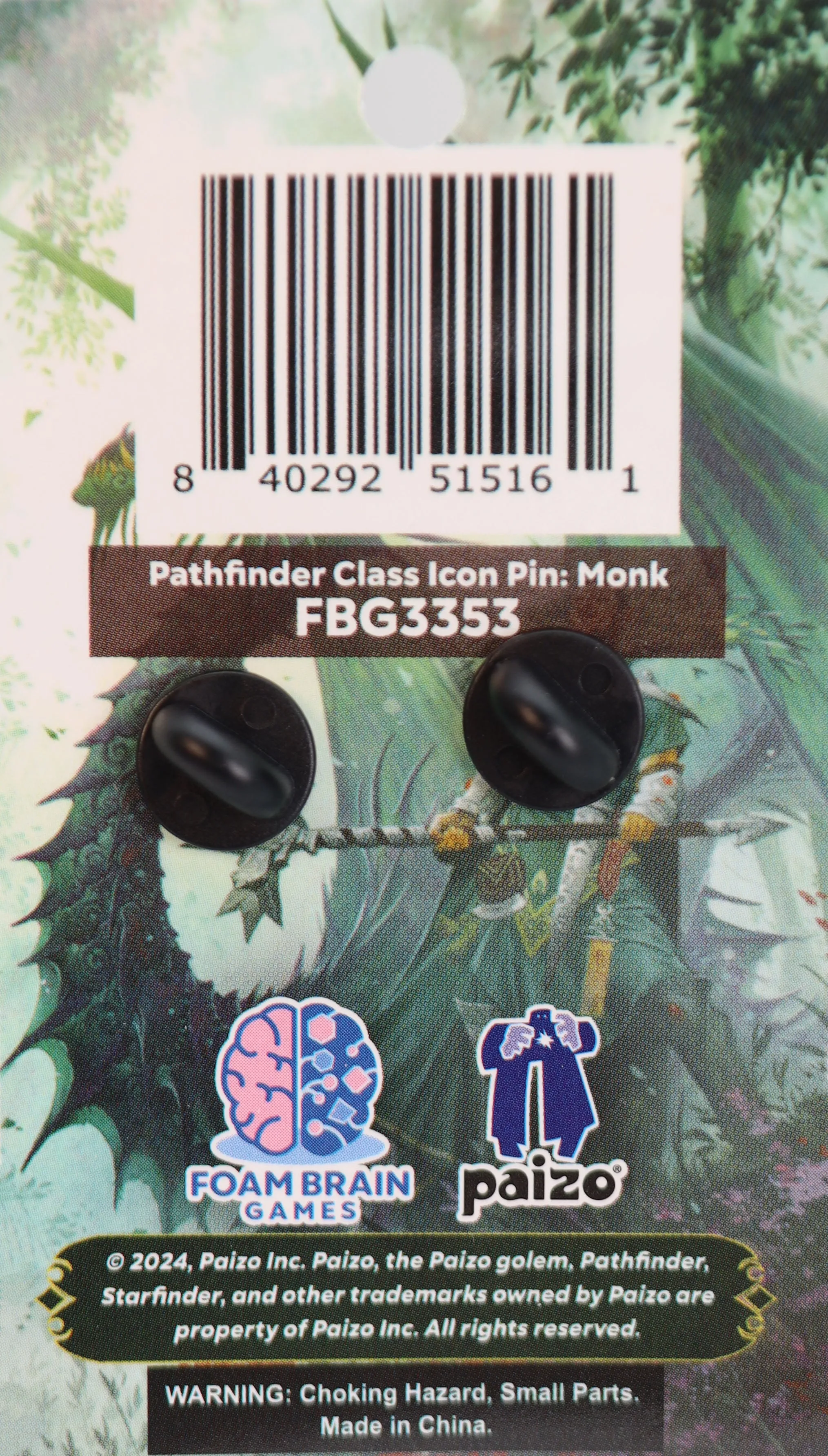 Pathfinder Class Icon Pin: Monk