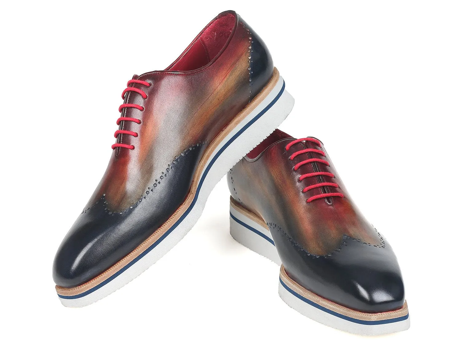 Paul Parkman Men's Smart Casual Wingtip Oxfords in Multiple Colors