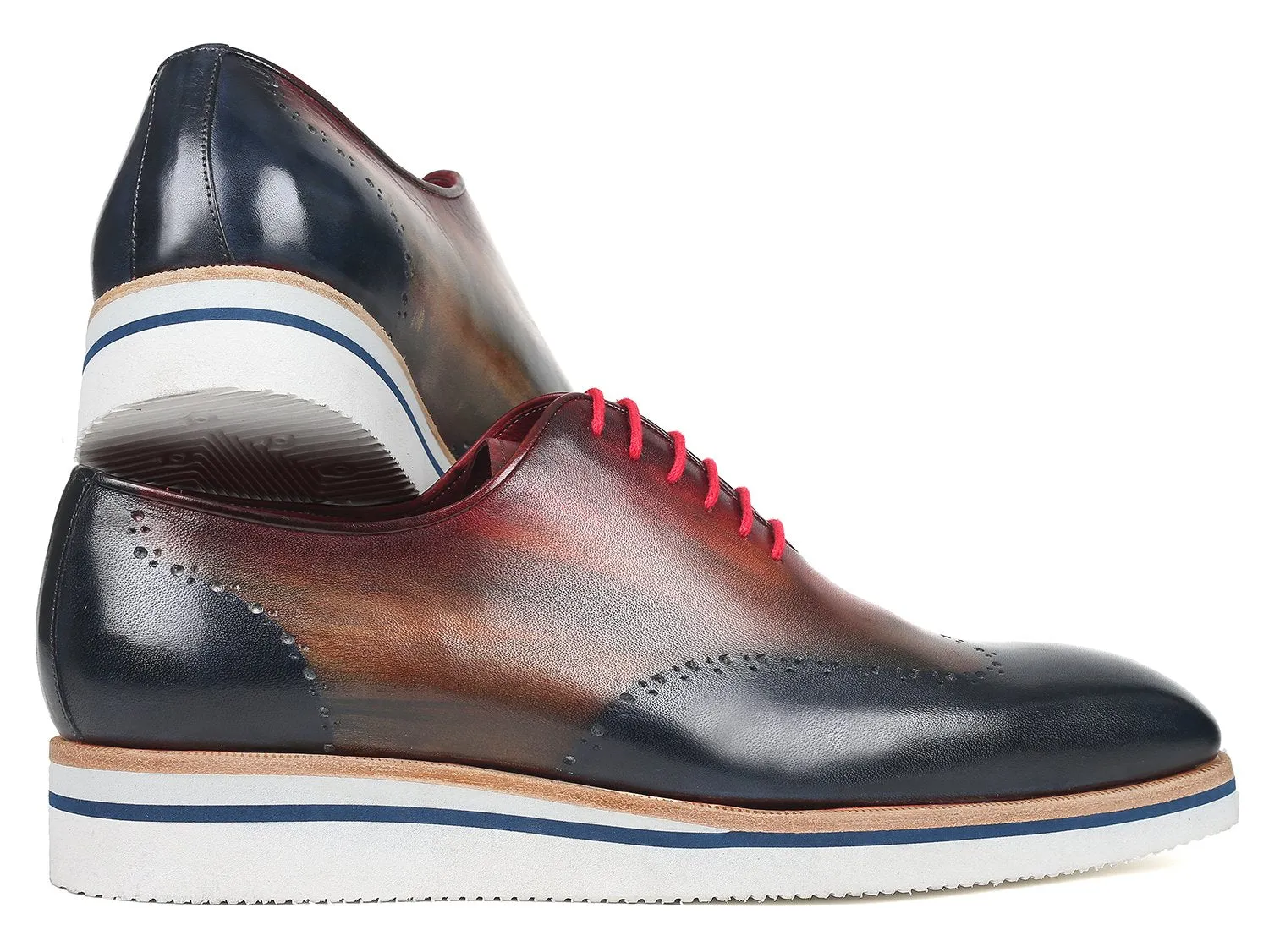 Paul Parkman Men's Smart Casual Wingtip Oxfords in Multiple Colors