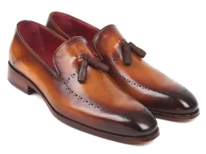 Paul Parkman Men's Tassel Loafers in Brown