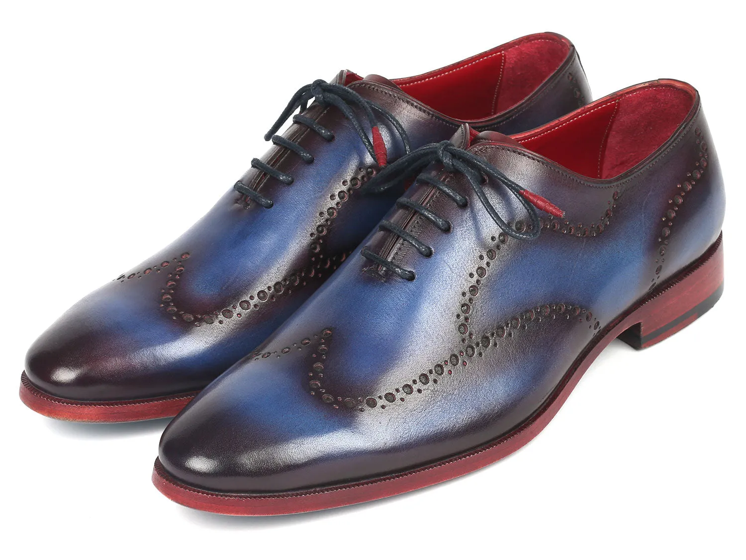 Paul Parkman Men's Wingtip Oxfords in Blue & Purple