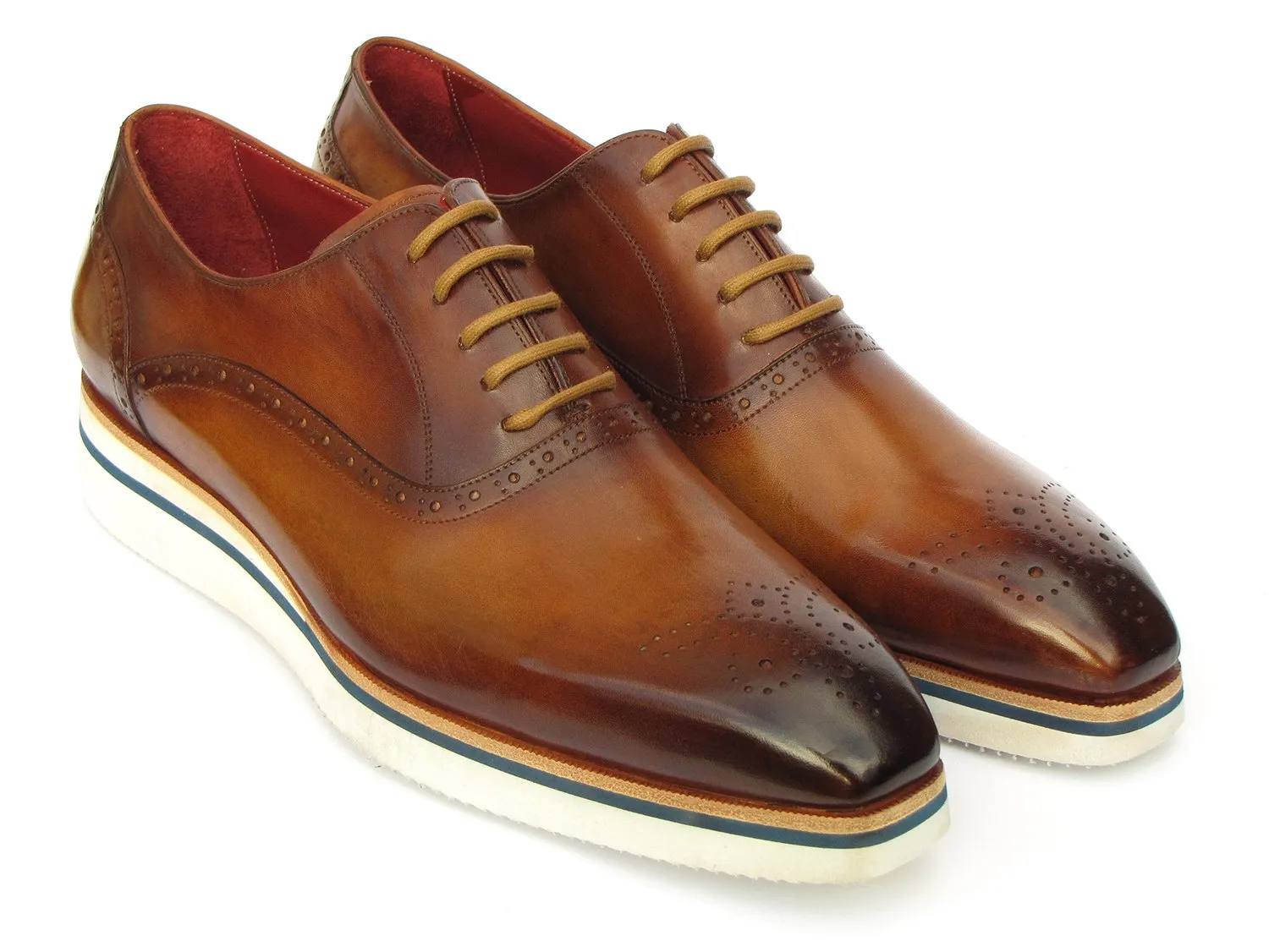 Paul Parkman Smart Casual Men's Oxfords in Brown
