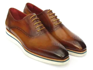 Paul Parkman Smart Casual Men's Oxfords in Brown