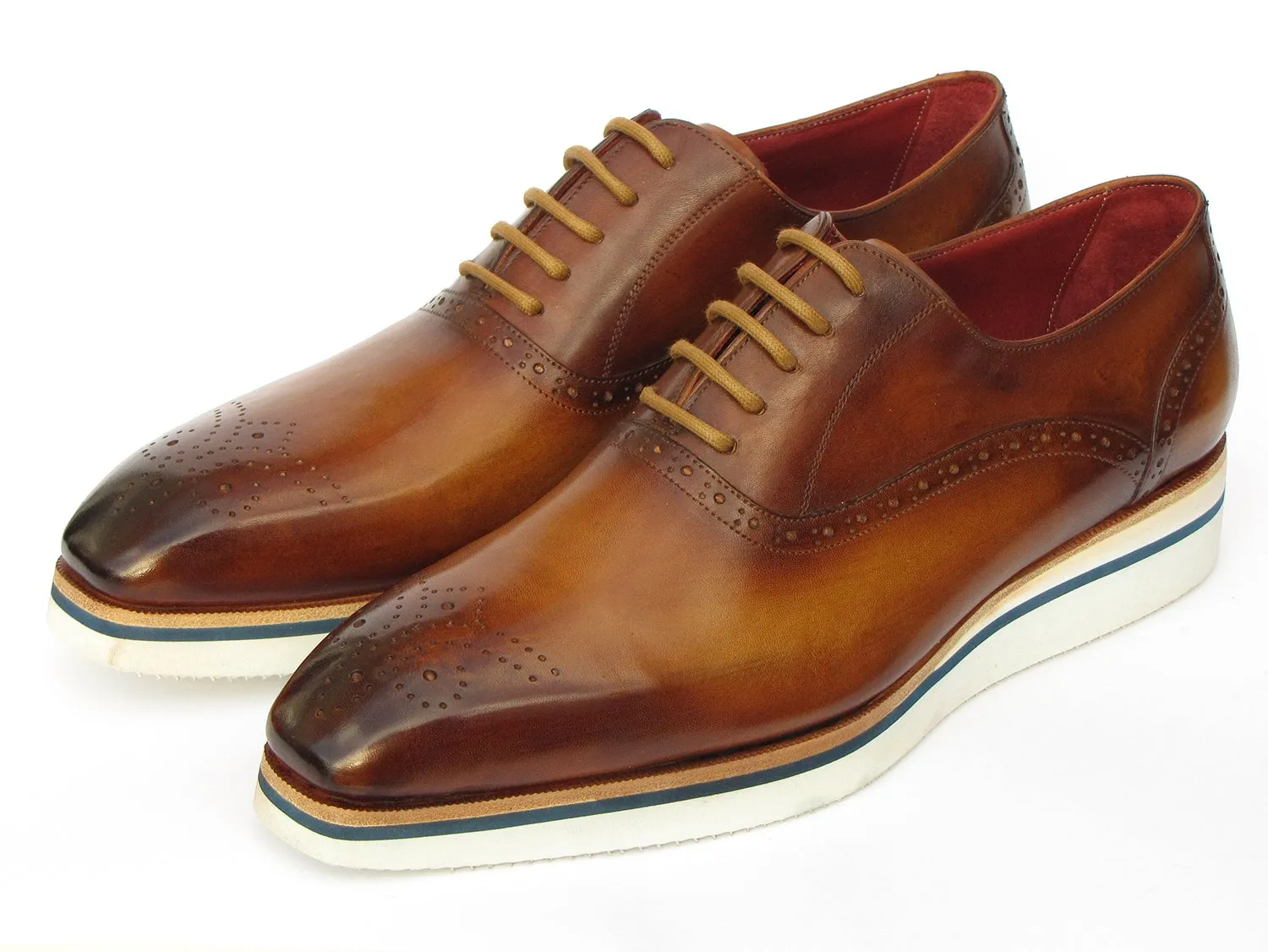 Paul Parkman Smart Casual Men's Oxfords in Brown
