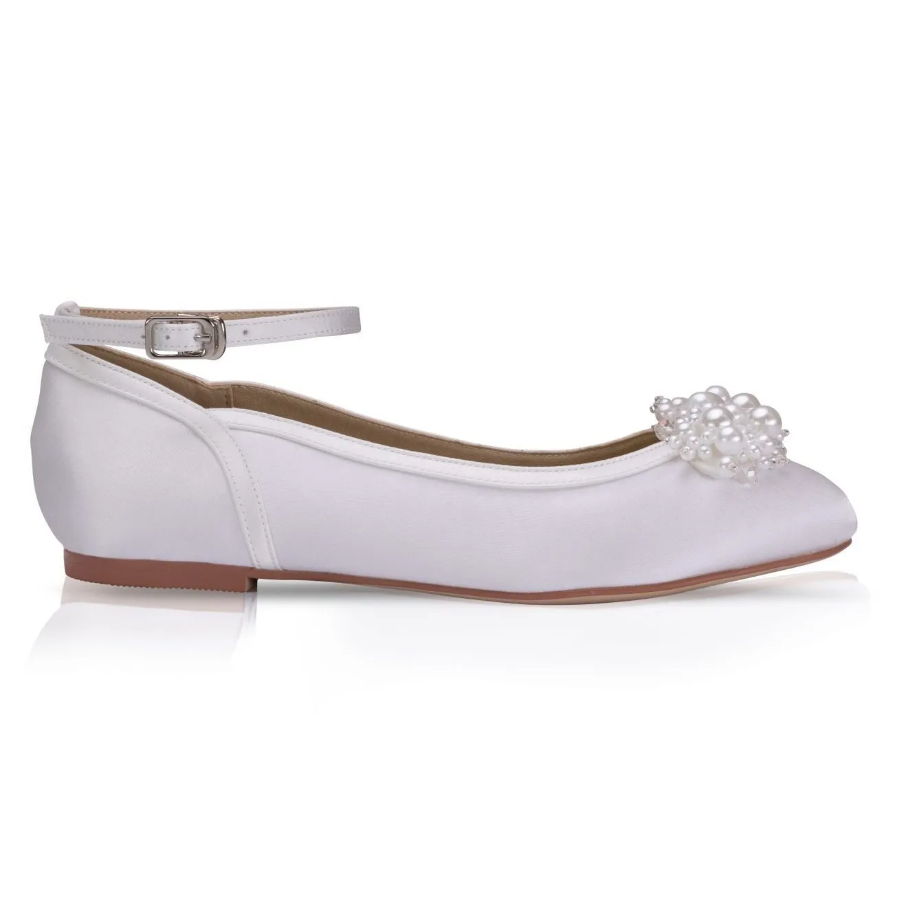 Perfect Bridal White Communion Shoes:- Joy Pump