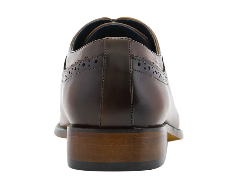 Piedmont Men’s Cap Toe Oxford Black Leather Shoes