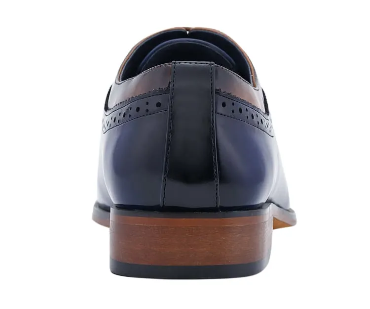 Piedmont Men’s Cap Toe Oxford Black Leather Shoes