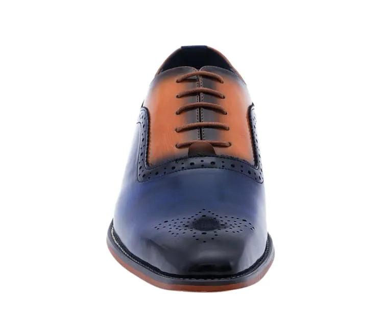 Piedmont Men’s Cap Toe Oxford Black Leather Shoes
