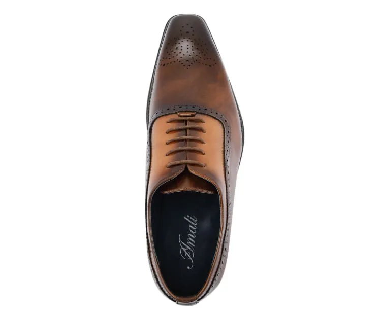 Piedmont Men’s Cap Toe Oxford Black Leather Shoes