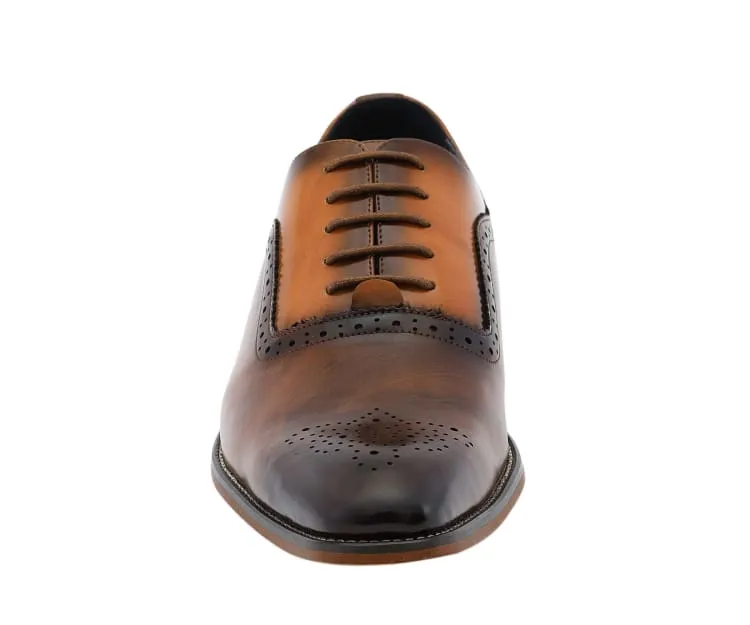 Piedmont Men’s Cap Toe Oxford Black Leather Shoes