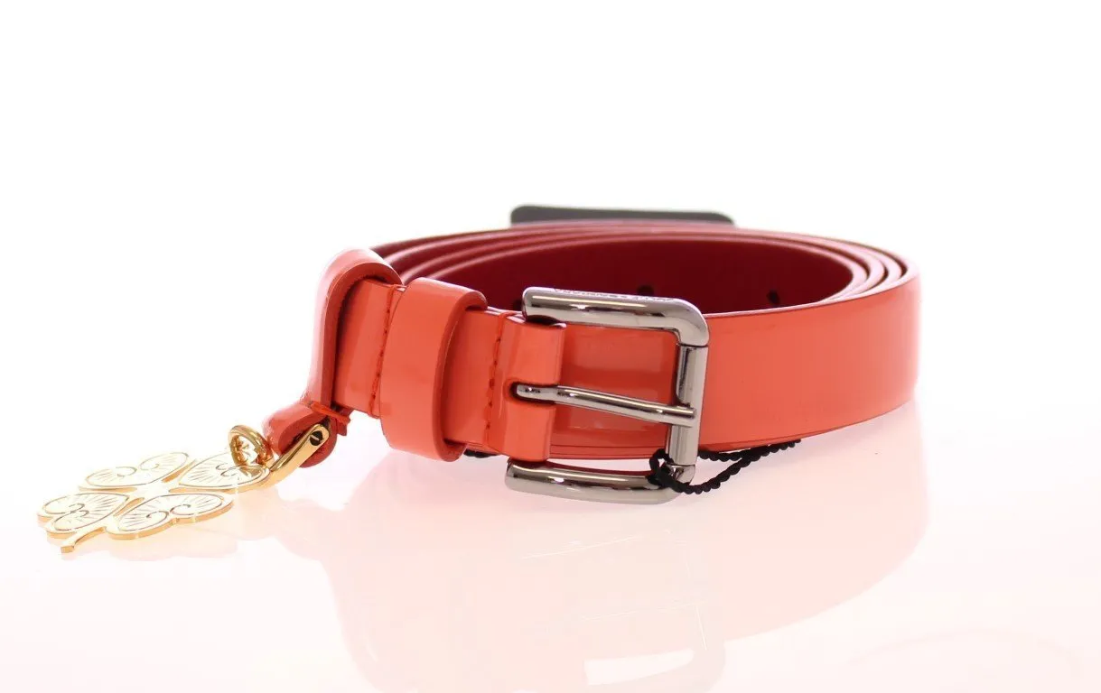 Pink Patent Leather Charm Belt