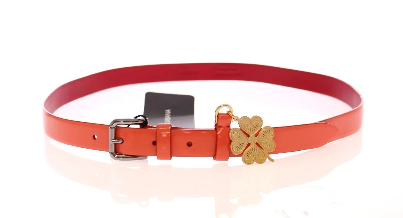 Pink Patent Leather Charm Belt