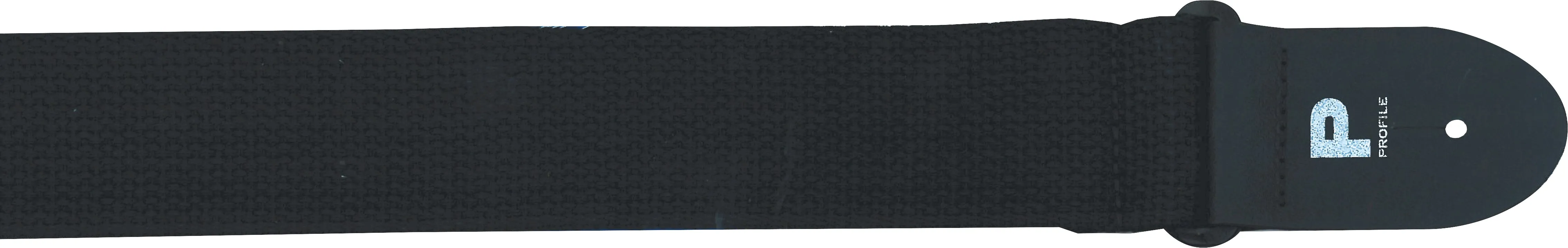Profile 2" Black Cotton Guitar Strap