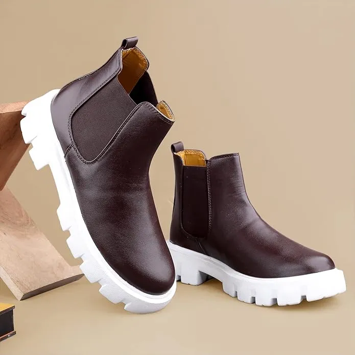 Pu Material Casual Chelsea Shoes -JonasParamount